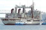 ID 141 HMAS SUCCESS (1984/17933 displacement fully loaded) an Australian navy Auxilliary Oiler Replenishment (AOR) vessel, berthing at the RNZN base, Devonport, Auckland, New Zealand.
